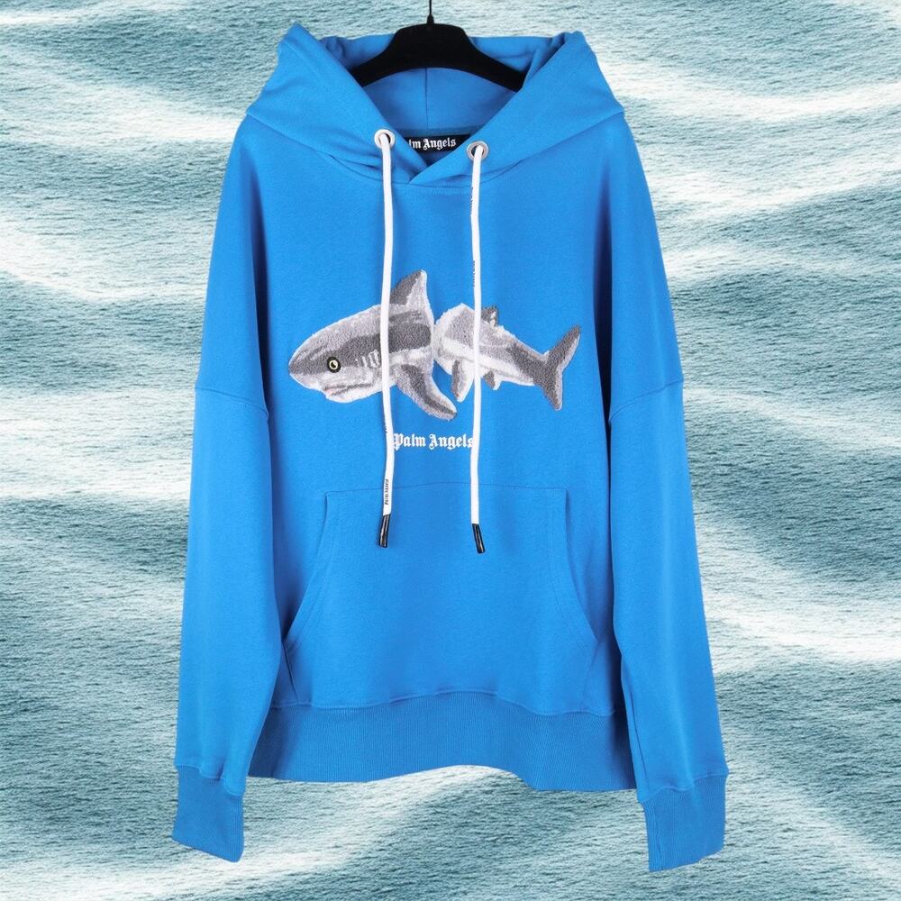 Palm Angels Blue Hoodie